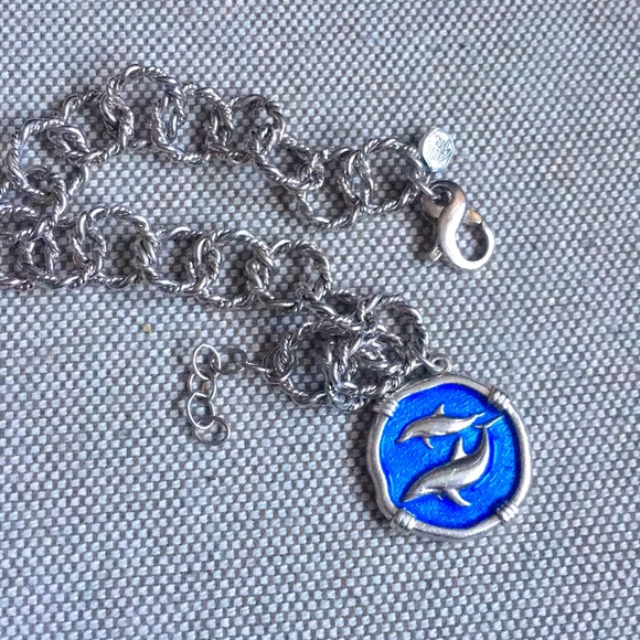 HTF Dolphin Guy Harvey Sterling Silver Bracelet. - Picture 1 of 5